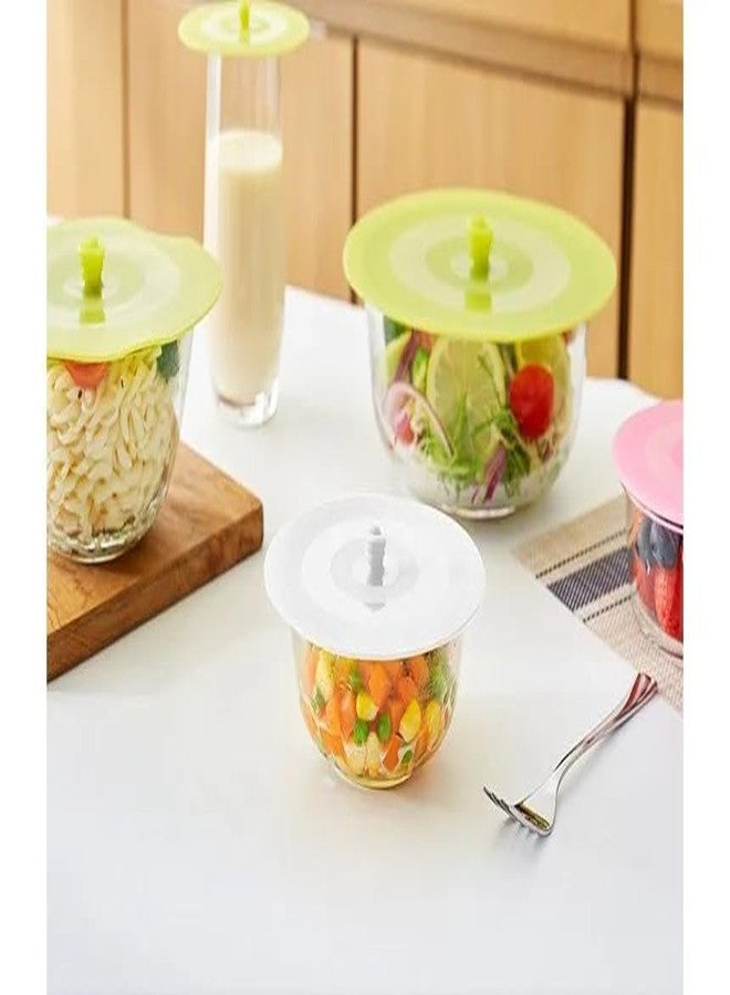 AZRMOH Silicone Suction Lid Bowl Reusable Food Covers Refrigerator Seal Lid Silicone Vacuum Cover For Utensils, Bowls, Pot Pans, Cups, Etc. Cooking Convenient Storage Cover (21) - Image 3